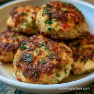 Baked Lobster and Crab Cakes: Golden