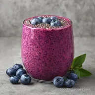 Blueberry Chia Seed Smoothie in 5 Minutes