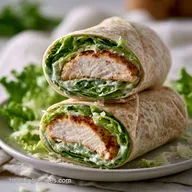 Crispy Chicken Caesar Wrap: Golden and Fresh