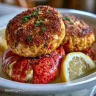 Gourmet Lobster and Crab Cakes: Golden