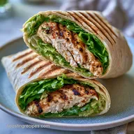 Grilled Chicken Caesar Wrap: Crispy and Hearty