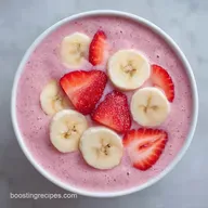 Strawberry Banana Protein Smoothie: 5m