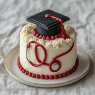 Homemade Nurse Grad Cake for 12 Servings
