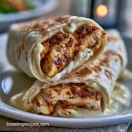 Quick Cooked Chicken Wrap: Golden and Juicy