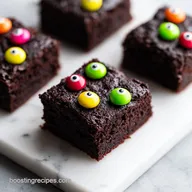 Brownies with Vegan Butter for Halloween Parties in 45 Minutes
