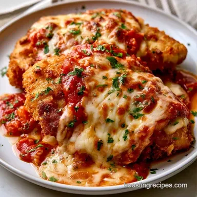 Air Fryer Chicken Parmesan in 23 Minutes Recipe Card