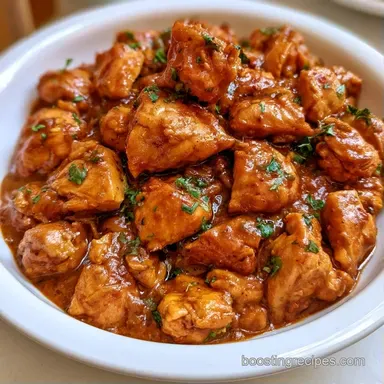 Indian Chicken Curry for 4 Servings Recipe Card