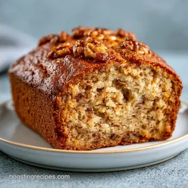 Banana Banana Nut Bread with Brown Sugar