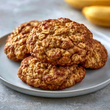 Banana Oatmeal Cookies Recipe in 22 Min Recipe Card