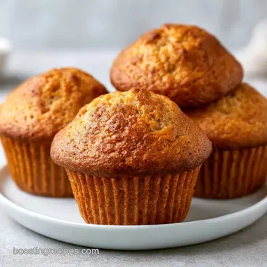 Banana Protein Muffins in 30 Minutes Recipe Card