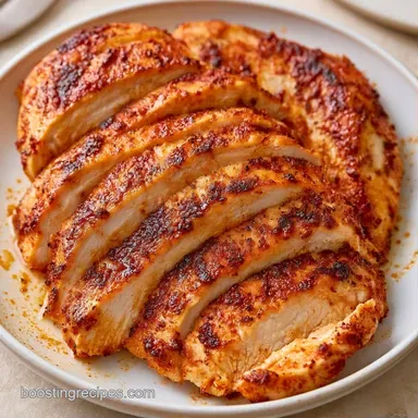 Blackened Chicken Breast in 28 Minutes Recipe Card