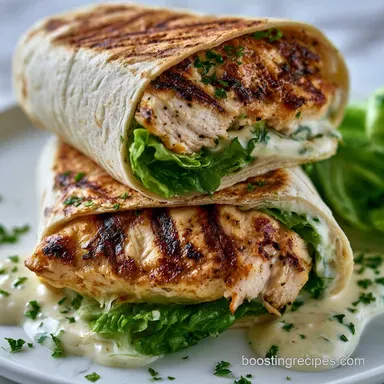 Caesar Dressing Wrap in 25 Minutes