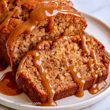 Caramel Macchiato Banana Bread: Golden