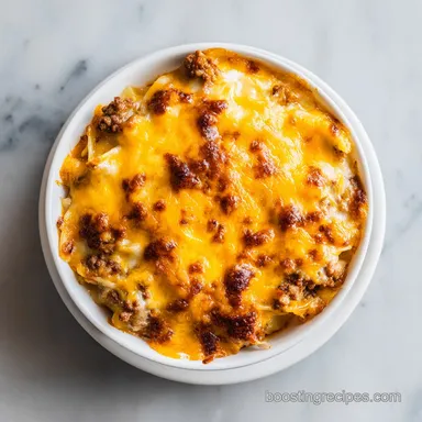Cheeseburger Pasta Skillet in 30 Minutes Recipe Card