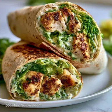 20-Min Chicken Caesar Wrap