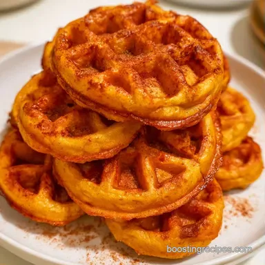 Cinnamon Pumpkin Waffles for 12 Waffles Recipe Card