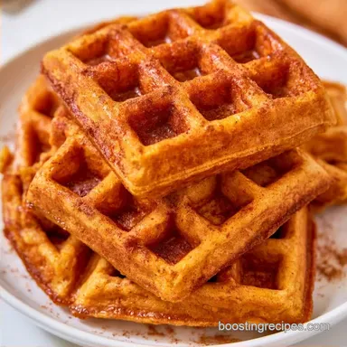 Cinnamon Pumpkin Waffles for 12 Waffles