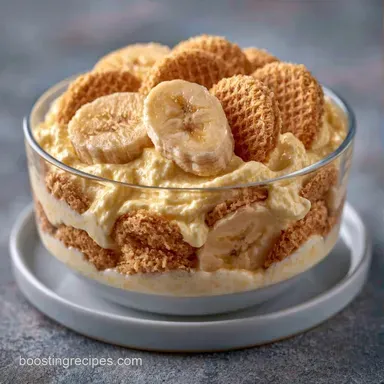 Banana Pudding with Cream Cheese Recipe Card