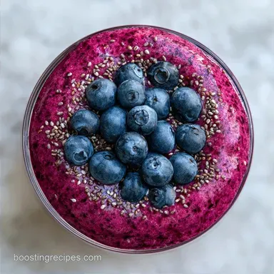 Blueberry Cauliflower Smoothie: 5 Min