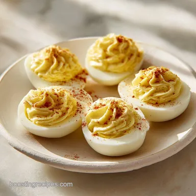 Deviled Eggs with Greek Yogurt Recipe Card