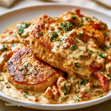 Creamy Tuscan Chicken in 25 Minutes Recipe Card