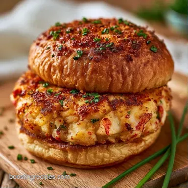 Crispy Lobster Cake Burger in 35 Minutes Recipe Card