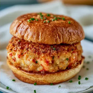 Crispy Lobster Cake Burger in 35 Minutes