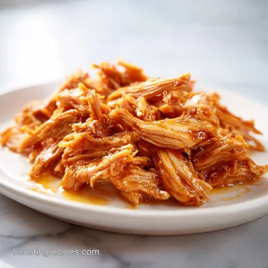 Crockpot Shredded Chicken: Meal Prep Recipe Card