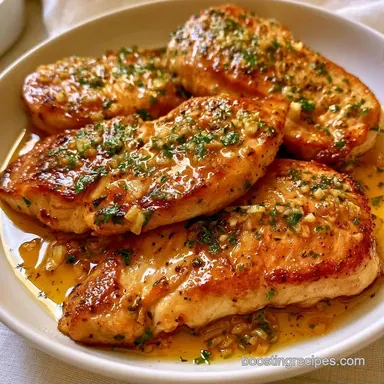 Easy Garlic Chicken Breast in 25 Minutes Recipe Card