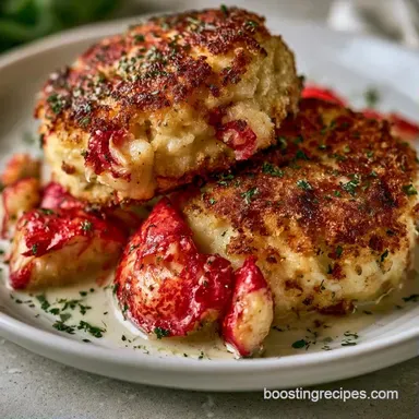 Easy Savory Lobster Cakes: Crispy Recipe Card
