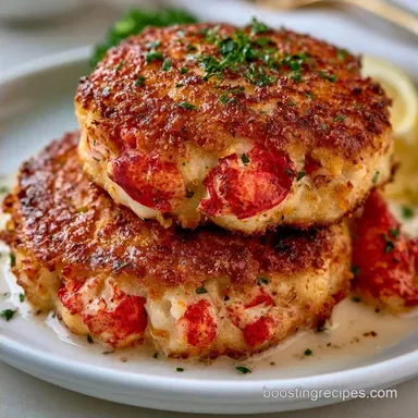 Easy Savory Lobster Cakes: Crispy