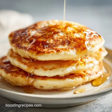 Extra Fluffy Dairy Free Pancakes for 4 Servings Recipe Card