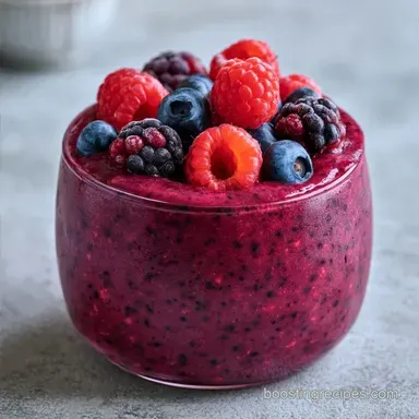 Frozen Berry Breakfast Smoothie in 5 Min