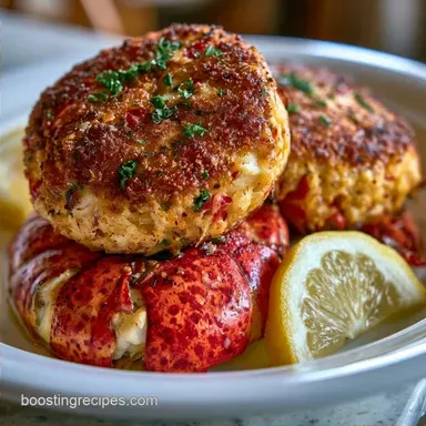 Gourmet Lobster and Crab Cakes: Golden