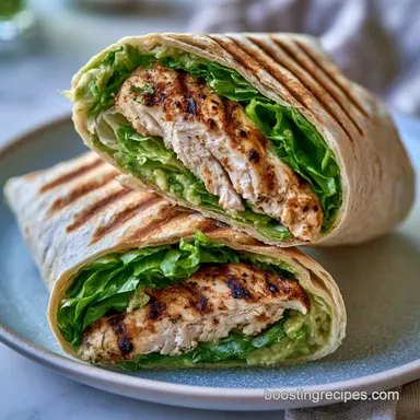 Crispy Grilled Chicken Caesar Wrap