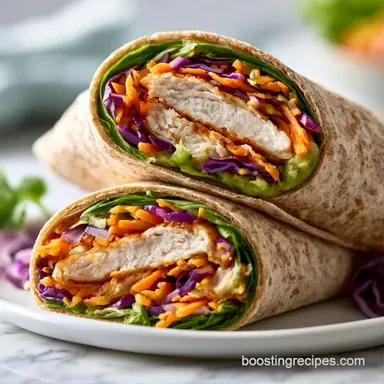 Chicken Wrap in 12 Minutes Recipe Card