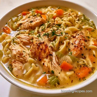 Chicken Noodle Soup in 40 Minutes
