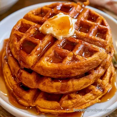 Pumpkin Waffles in 30 Minutes