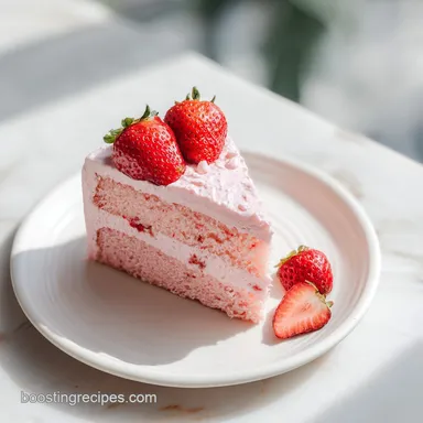 Homemade Strawberry Cake Recipe: Fluffy Recipe Card