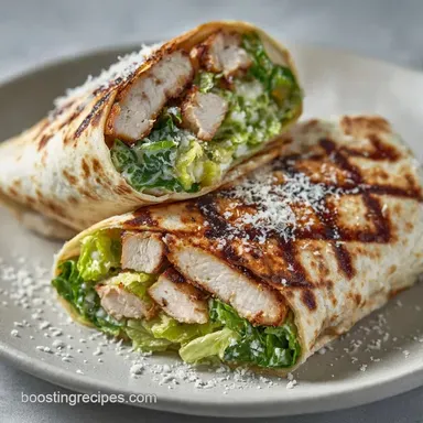 Crispy Caesar Wrap in 10 Minutes Recipe Card