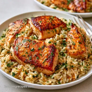 Mediterranean Chicken Rice: One-Pot