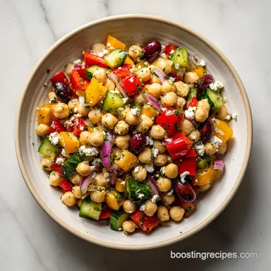 Mediterranean Chickpea Salad in 15 Minutes