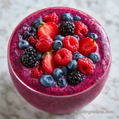 Mixed Berry Smoothie in 5 Minutes Recipe Card