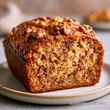 Banana Walnut Bread for 16 Slices Recipe Card