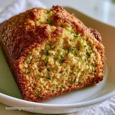 Zucchini Banana Bread for 10 Slices Recipe Card