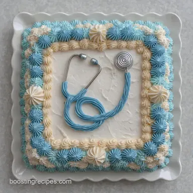 Nursing Graduation Sheet Cake: Silky Recipe Card