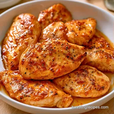 Oven Baked Chicken Breast in 25 Minutes Recipe Card