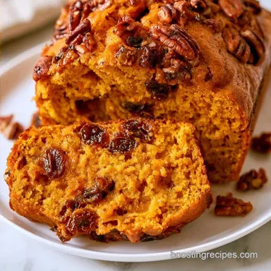 Pumpkin Bread Raisins Pecans in 80 Min