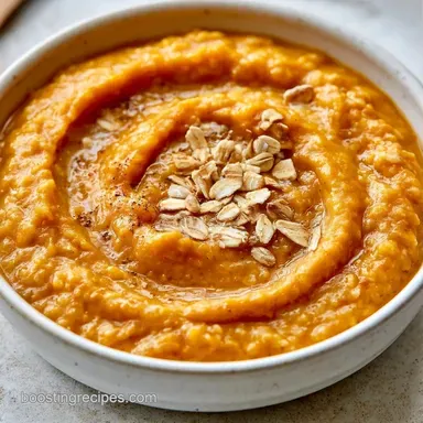 Baked Pumpkin Brown Sugar Oatmeal Recipe Card