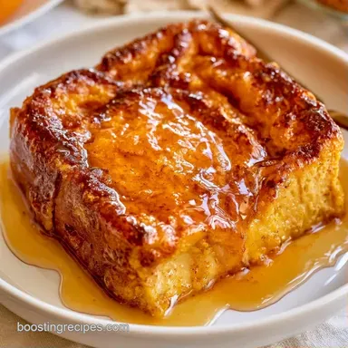 Pumpkin French Toast Casserole for 12 Recipe Card